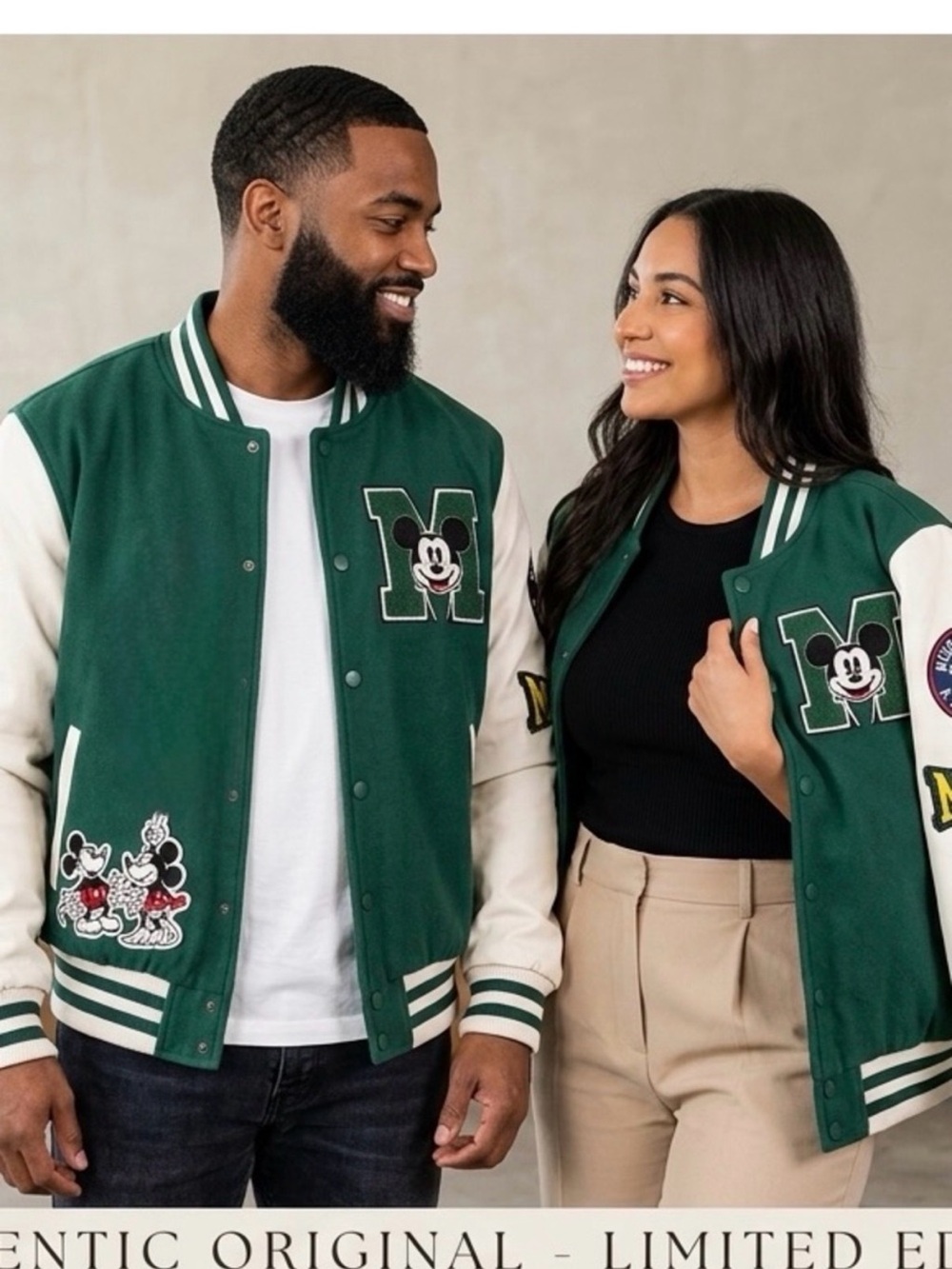 DISNEY Mickey & Friends *LIMITED EDITION”Varsity Jacket UNISEX
